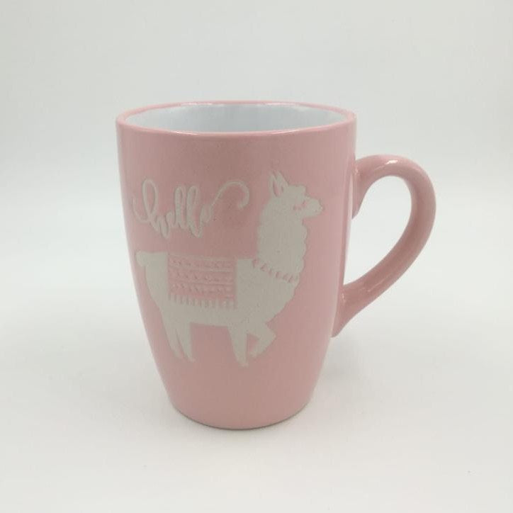 Mug Hello Lama-Rosa