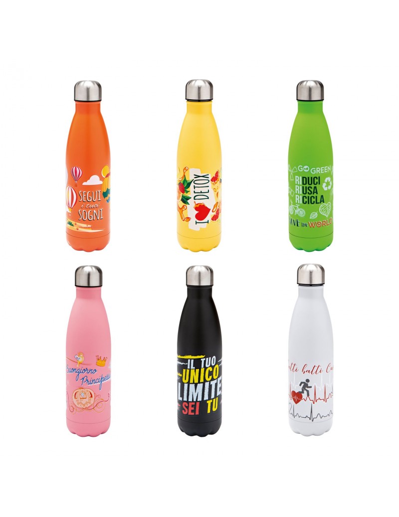 Bottiglia Termica 500ml-Colori assortiti Brandani